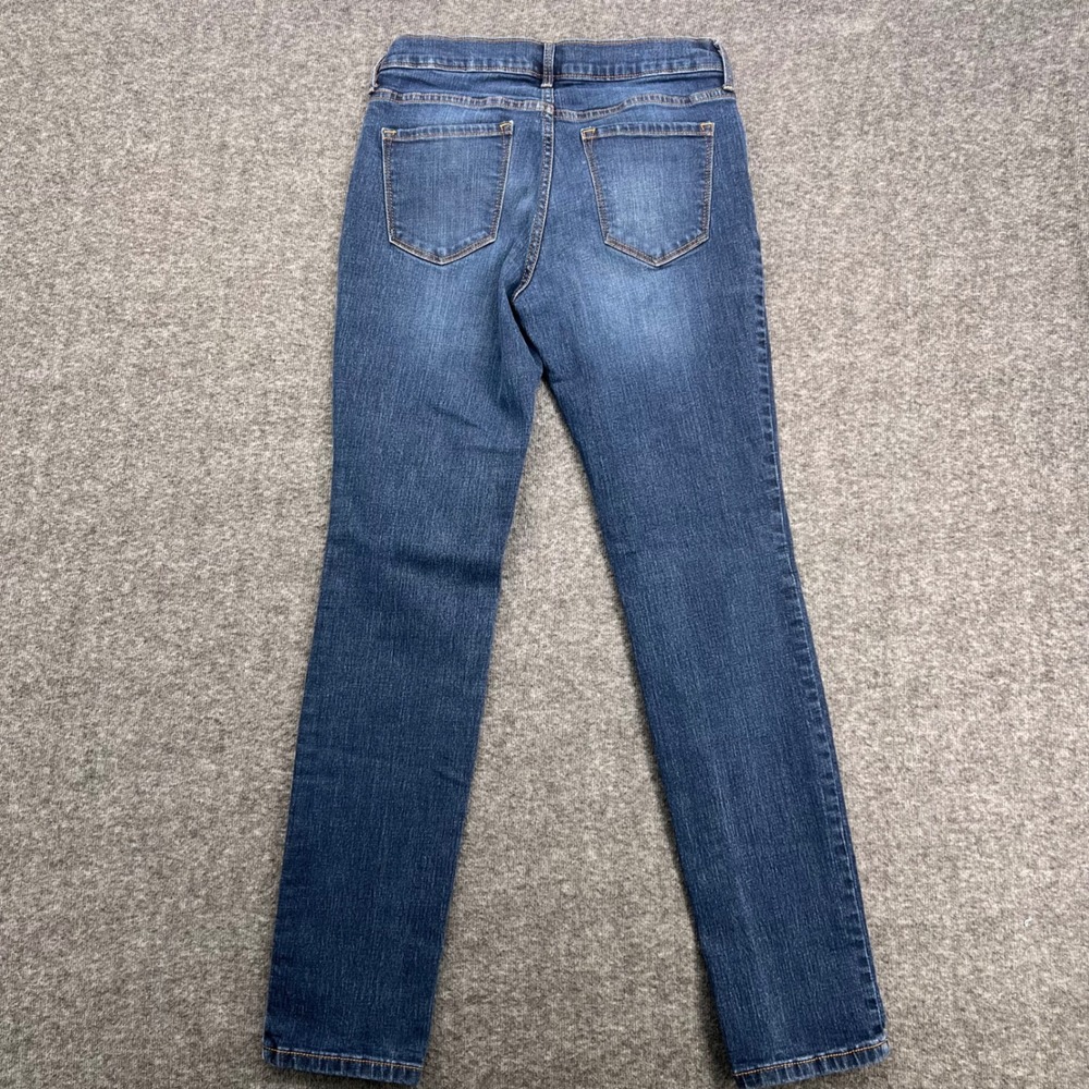 Old Navy Original Straight Jeans Womens 4 Medium Wash Stretch Blue Denim Pants - Picture 5 of 14